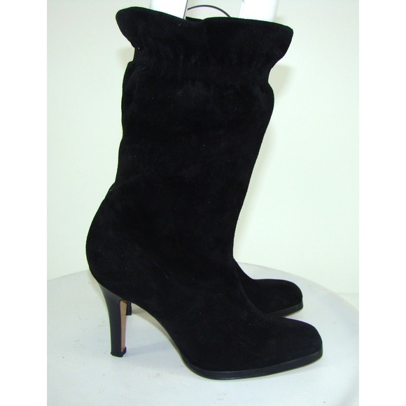 VANELI BLACK SUEDE SLOUCH BOOTS SIZE 10M    C124 - Picture 7 of 9